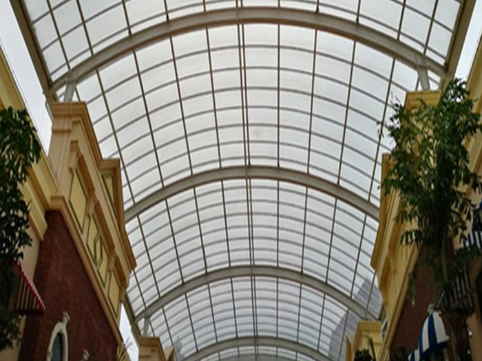 项城屋面网架顶棚吊装方案